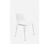Silla de Comedor Moderna Milán Color Blanco de Metal - CONJUNTO: Pack 2