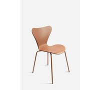 Silla de Comedor Moderna Roma Color Marrón de Metal - CONJUNTO: Por Unidad