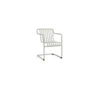 Silla de Comedor Palissade Cantilever con Reposabrazos , Gris Cielo
