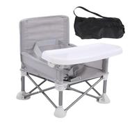 Silla de comedor para bebés - Silla de alimentación plegable para bebés, asiento elevador de viaje | Asiento elevador con bandeja extraíble para bebé, mesa de comedor, camping, playa, sillas portátile