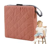 Silla de comedor para niños pequeños, asiento de mesa para niños pequeños, 2 cinturones que se fijan a la silla, cojín elevador portátil de viaje para bebés, niños, correas de seguridad ajustables