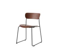 Silla de Comedor Pavilion AV51 en Negro Lacado y Nuez