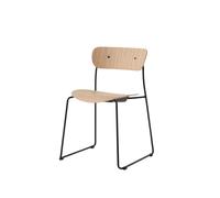 Silla de Comedor Pavilion AV51 en Roble Lacado y Negro