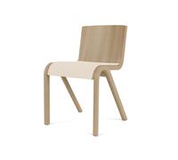 Audo Copenhagen Silla Ready con asiento tapizado Natural oak-Logan Jasmine