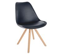 Silla de comedor sofia en polipiel 48x54x81 cm