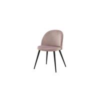 Silla de comedor velvet 50x57x77 rosa