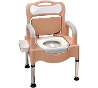 Silla de cómoda, cómoda de noche, inodoro de cabecera ajustable en altura para adultos mayores, inodoros portátiles para uso doméstico, adecuada para personas con discapacidad, ancianos y otros