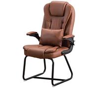 Silla de computadora de Juego de Oficina Moderna sin Ruedas PU PU Sala de Espera de Cuero Silla de invitado Silla de Conferencia cómoda con Brazos Resistentes para el Comedor Moderno Octopus Feet