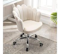 Silla de computadora de Oficina giratoria Moderna de la Mitad de la Espalda para Mujeres de Dormitorio recepción Elegante de diseño ergonómico Altura Silla de Escritorio Ajustable con cojín de