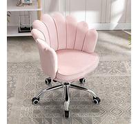 Silla de computadora de Oficina giratoria Moderna de la Mitad de la Espalda para Mujeres de Dormitorio recepción Elegante de diseño ergonómico Altura Silla de Escritorio Ajustable con cojín de