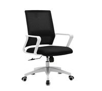 Silla de computadora Sillas de Trabajo giratorias Malla ergonómicas con Ruedas, cómodo Soporte Lumbar for el hogar, Dormitorio, Estudio, , Estudiante, Adultos Sillas de oficina ejecutivas(Negro)