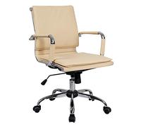 Silla de computadora Tarea Giradora Ejecutiva Silla de computadora Altura Silla de oficina de cuero PU ajustable con función reclinada Silla de juego giratoria para la sala de reuniones de la oficina,