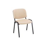 Silla de conferencia ken tela crema 53x53x83 cm