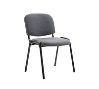 Silla de conferencia ken tela gris 53x53x83 cm