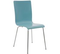 Silla de Conferencia Pepe de Madera con Base Metálica Altura de Asiento 45cm