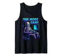 Silla de Consola de Juegos Funny Gamer Skeleton One More Game Camiseta sin Mangas