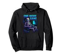 Silla de Consola de Juegos Funny Gamer Skeleton One More Game Sudadera con Capucha