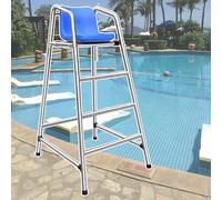 Silla de cubierta de acero inoxidable resistente para uso al aire libre en piscina, playa y seguridad en el lago