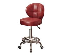 Silla de dibujo ajustable con respaldo y reposapiés, taburete ergonómico con ruedas para oficina en casa, laboratorio, salón, mostrador