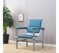 Silla de dibujo de sangre con reposabrazos ajustable y soporte de poste intravenoso para flebotomía y atención al paciente en clínicas