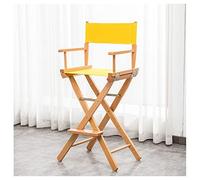 Silla de director plegable de madera maciza, portátil y duradera para artistas de maquillaje profesionales, ideal para sesiones de belleza en interiores y exteriores