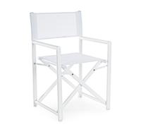 Silla de director Taylor blanca