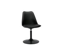 Silla de diseño giratoria negro mate STEEVY V2