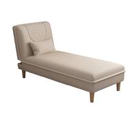 Silla de dormir convertible 3 en 1, cómodo sofá multifuncional con respaldo ajustable, diseño que ahorra espacio para espacios pequeños y oficina, color beige (130 x 65 x 78 cm)