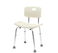 Silla de ducha con/sin respaldo ducha - Taburete regulable Asiento ancho 50 cm romed