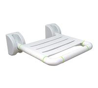 Silla de ducha de acero inoxidable con protección antimicrobiana, taburete de baño y banco de transferencia para un uso seguro y cómodo en bañera o ducha, color amarillo, duradero y ligero