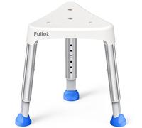 Silla de ducha triangular que ahorra espacio para regadera interior, elegible para FSA/HSA, taburete de ducha ajustable de 400 libras para ancianos y discapacitados, silla de bañera antideslizante con