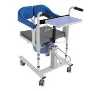 Silla de enfermería de transferencia,Silla de ducha multifunción,Silla de ruedas hidráulica del paciente,Capacidad de carga 220,46 lbs,Cuatro ruedas TPE con frenos permiten