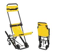 Silla De Escalera, Camilla De Escalera Plegable Portátil Silla De Evacuación De Escalera Liviana, Ambulancia Bomberos De Evacuación Silla De Escalera Médica con Hebillas De Liberación Rápida para ANC