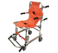 Silla de escalera de evacuación de emergencia, silla de transporte plegable de aluminio para ancianos y primeros auxilios, sistema de descenso de escaleras ultraligero con certificado CE