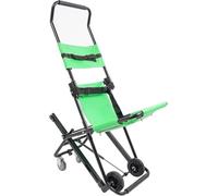 Silla de escalera manual plegable de transporte de emergencia con ruedas para extinción de incendios y uso en ambulancia