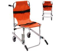 Silla de escalera manual plegable manual con 2 correas rápidas ajustables para personas mayores sillas de ruedas de transporte portátil