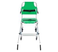Silla de escalera plegable de 159 kg, para escaleras con baja inclinación y también se puede utilizar en suelos planos y irregulares, color verde