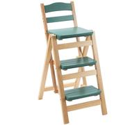 Silla de escalera plegable multifuncional con estante de almacenamiento, ahorro de espacio, esencial para el hogar para un uso versátil