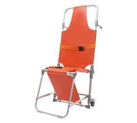 Silla De Escalera Plegable Silla De Camilla De Emergencia Con 2 Pies De Apoyo Y 2 Ruedas Guía Fácil De Transferir For Evacuación De Bomberos De Ambulancia De Escalera