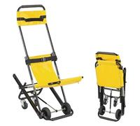 Silla de escalera portátil plegable, silla ligera de evacuación y transporte, capacidad de 400 libras, operación de una sola persona para ambulancia, bomberos y rescate de emergencia, plegable