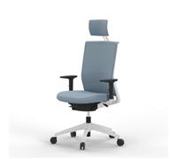 Silla de Escritorio Actiu Stay Doble Malla Rhythm de Alta Resistencia con Brazos 2D, Sistema Syncro y Soporte de 120kg para +12 Horas de Uso intensivo | Ecosostenible (Atlantic Sea)