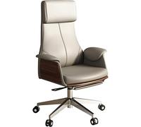 Silla de Escritorio Ajustable Profesional reposabrazos para reuniones, cómoda y Suave, con Capacidad de Carga de 150 kg/330,7 LB, Color Gris (115 x 122 x 55 cm).