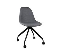 Silla de escritorio con ruedas basic gris 85,7x46,5x55,5cm thinia home