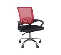 THINIA HOME - Silla de Escritorio Classic, Oficina y Despacho, Home Office, Respaldo Malla Transpirable, Soporte Lumbar, Reposabrazos, Altura Ajustable, Ergonómica, 52x65x(86-95) cm