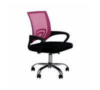 THINIA HOME - Silla de Escritorio Classic, Oficina y Despacho, Home Office, Respaldo Malla Transpirable, Soporte Lumbar, Reposabrazos, Altura Ajustable, Ergonómica, 52x65x(86-95) cm