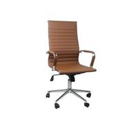 THINIA HOME Silla, Acero, Marrón, Regular