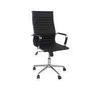 THINIA HOME Silla, Acero, Negro, Regular