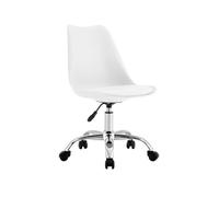 Silla de Escritorio Ergonómica con Ruedas Modelo Eyre de 7house | Silla Nórdica Acolchada Giratoria Moderna Altura Ajustable | Silla de Escritorio de Oficina Estudio Dormitorio 97x47x58cm