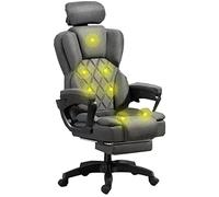 Silla de Escritorio ejecutiva ergonómica Profesional para computadora con calefacción, Masaje de 7 Puntos, sillas de Trabajo giratorias con reposapiés y Almohada Lumbar: ¡Ideal para Trabajar