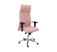 Silla de Escritorio Ejecutiva PYC Albacete Rosa con ruedas antiarañazos (Brazos Ajustables - Tejido)